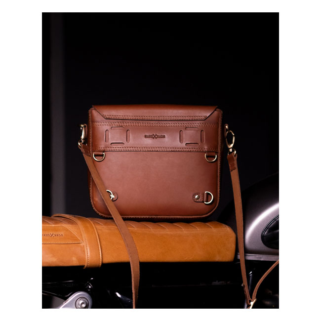 Trip Machine, 'Classic' saddlebag. Cognac brown