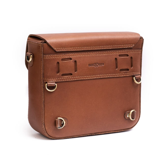 Trip Machine, 'Classic' saddlebag. Cognac brown
