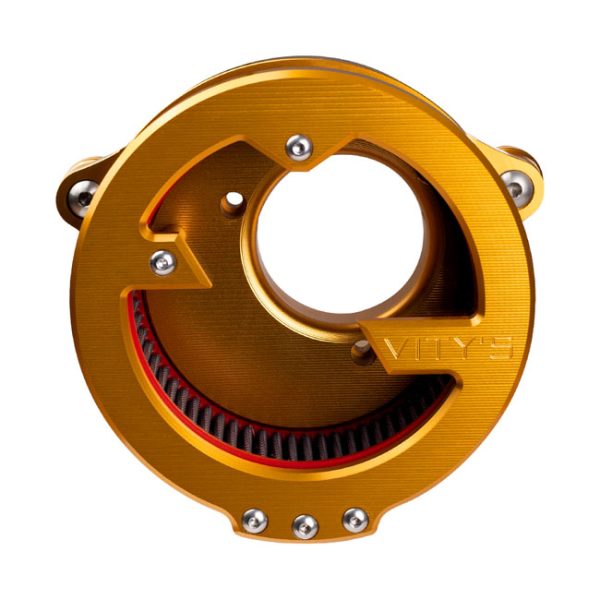 Vity's Design, 'Massive' air cleaner assembly. Gold