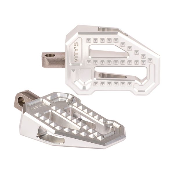 Vity's Design, BMX foot pegs. Silver