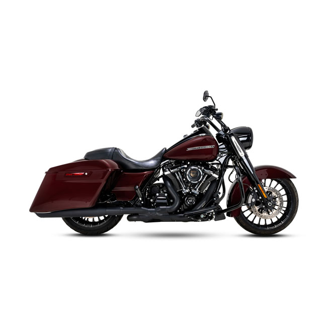 Vance & Hines, 4" Twin Slash Round slip-on mufflers. Black