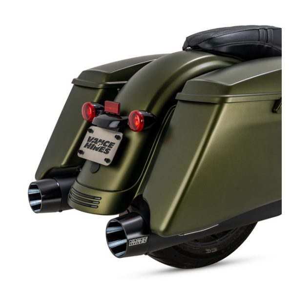 Vance & Hines, Blackbird 450 slip-on mufflers. Black