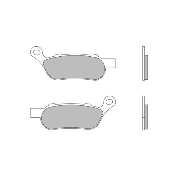 Brembo, brake pad set. Sintered. Rear