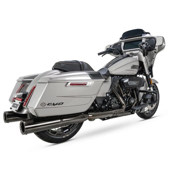 Vance & Hines, Hi-Output 4.5" slip-on mufflers. Dark chrome