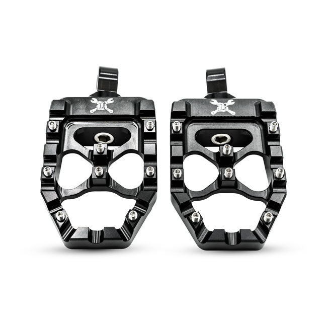 Burly, MX Evolution foot pegs. Black