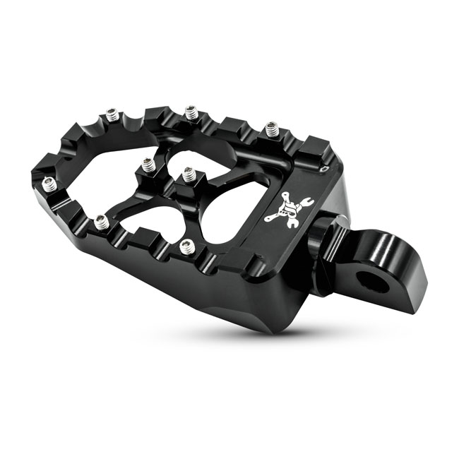 Burly, MX Evolution foot pegs. Black