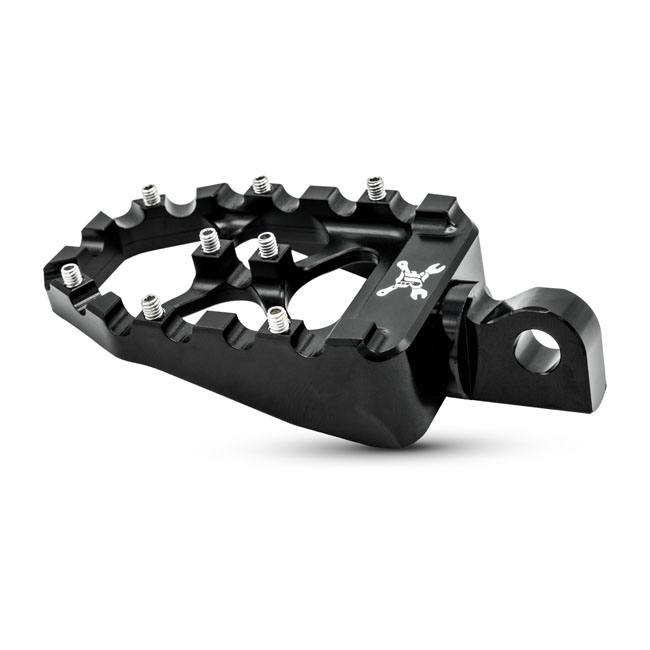 Burly, MX Evolution foot pegs. Black