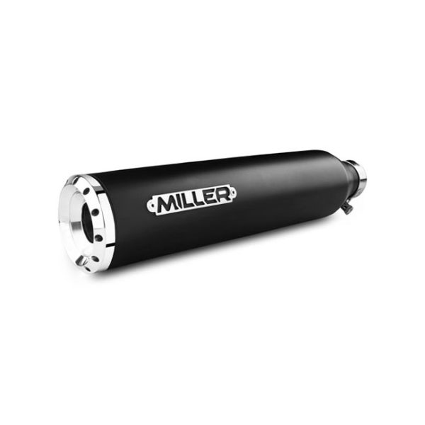 *2 WEEKS EXTRA TRANSIT TIME* Miller, Omaha Euro 5 Slip-On mufflers. Matte Black