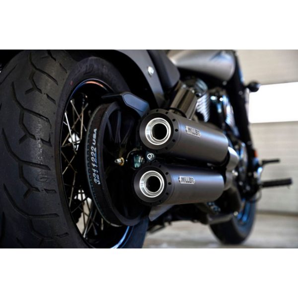 *2 WEEKS EXTRA TRANSIT TIME* Miller, Omaha Euro 5 Slip-On mufflers. Matte Black