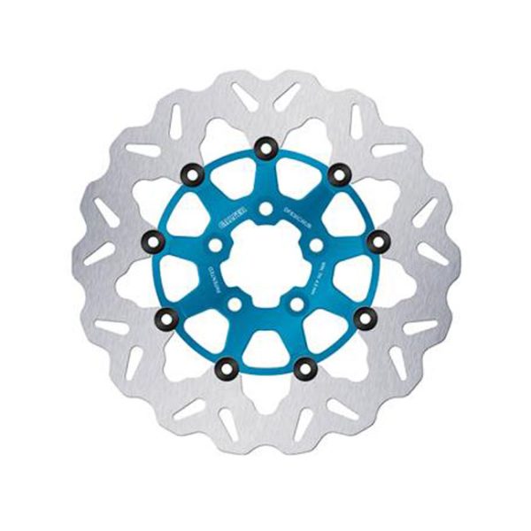 Galfer brake rotor. Wave. Floating. Blue. 300x5mm